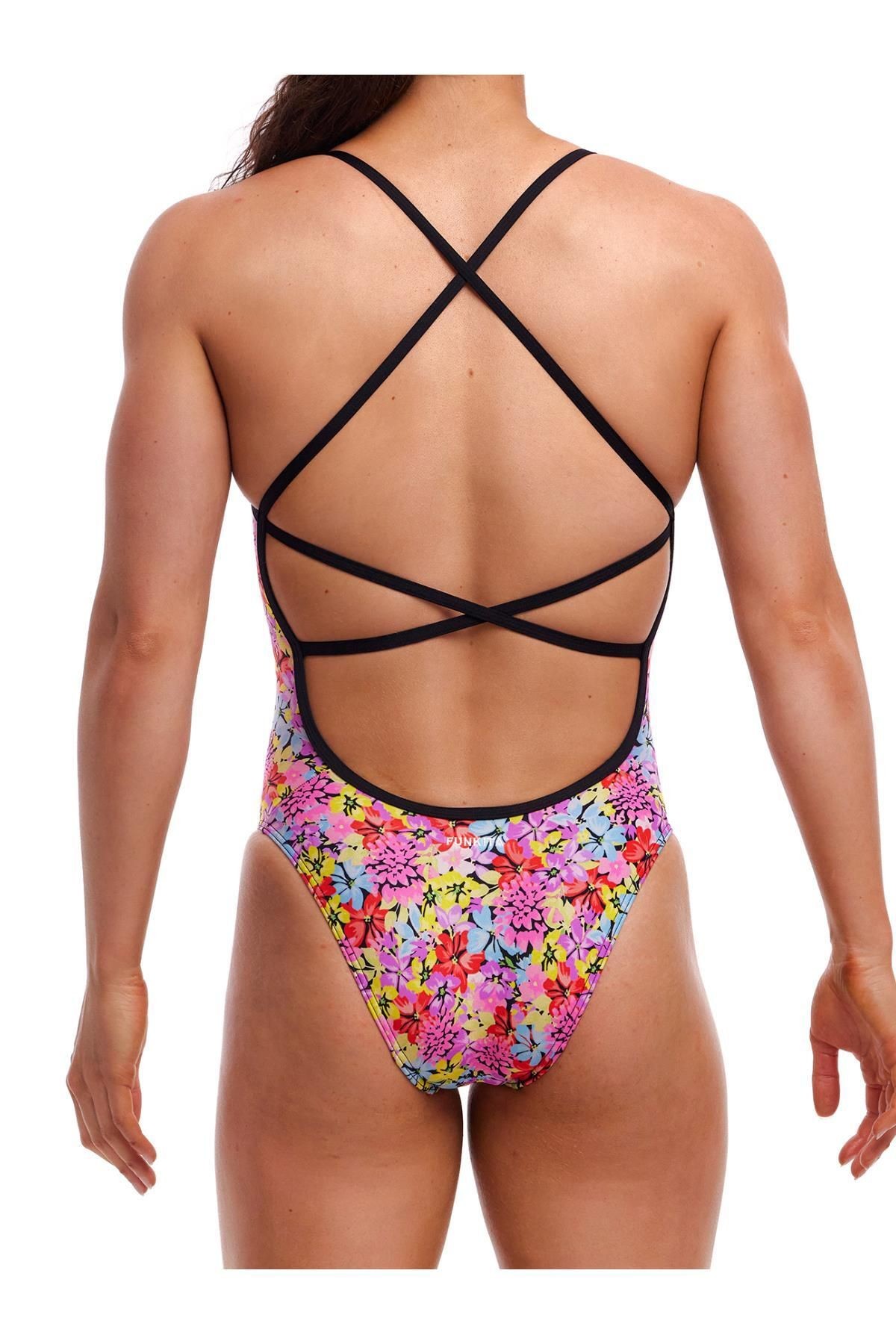 Funkita SSE STP Summer Nights Kadın Antrenman Mayo, Ekstra Astarlı, İnce Askılı