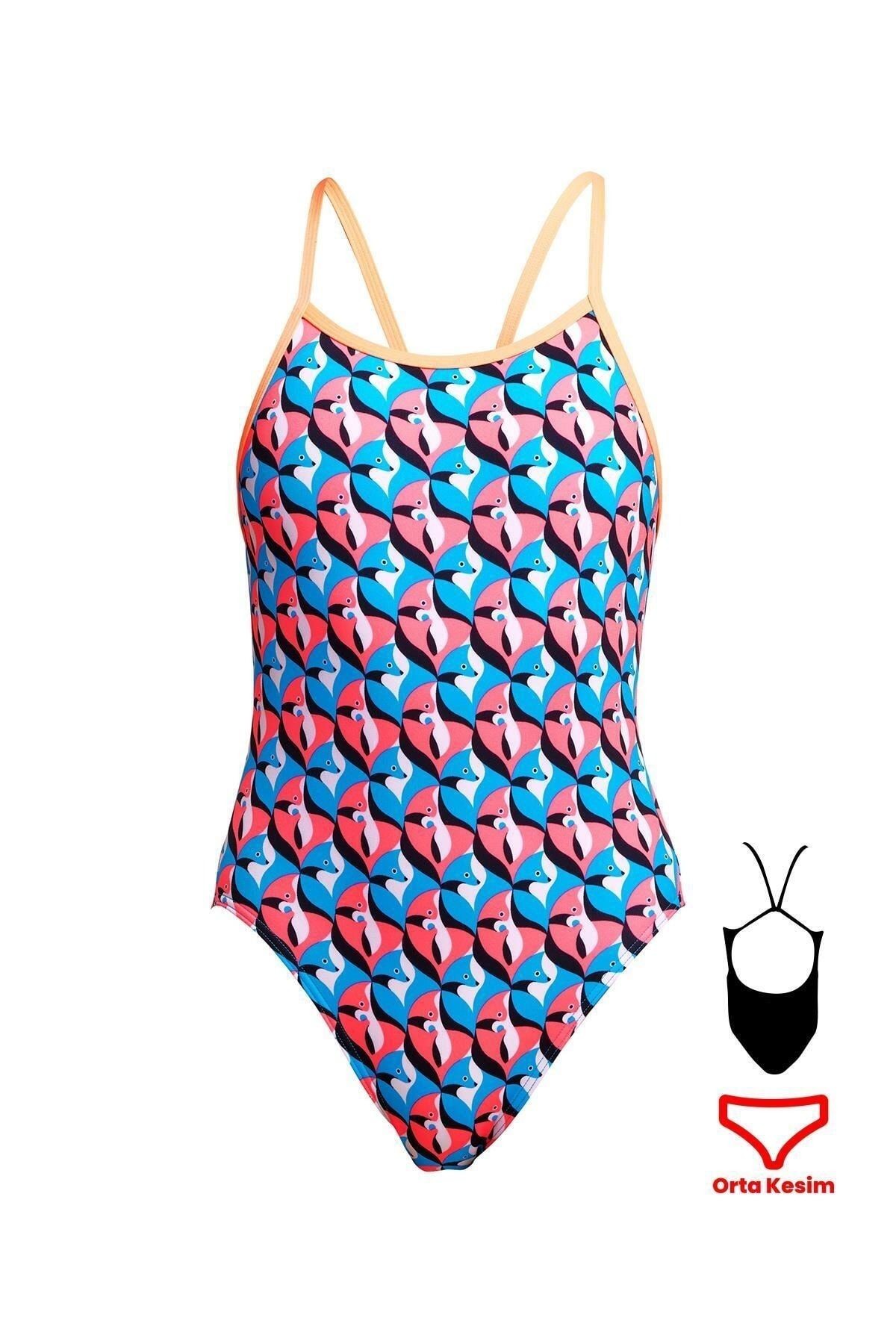 Funkita SS Run Fox Run Kız Çocuk Antrenman Mayo, İnce Askılı