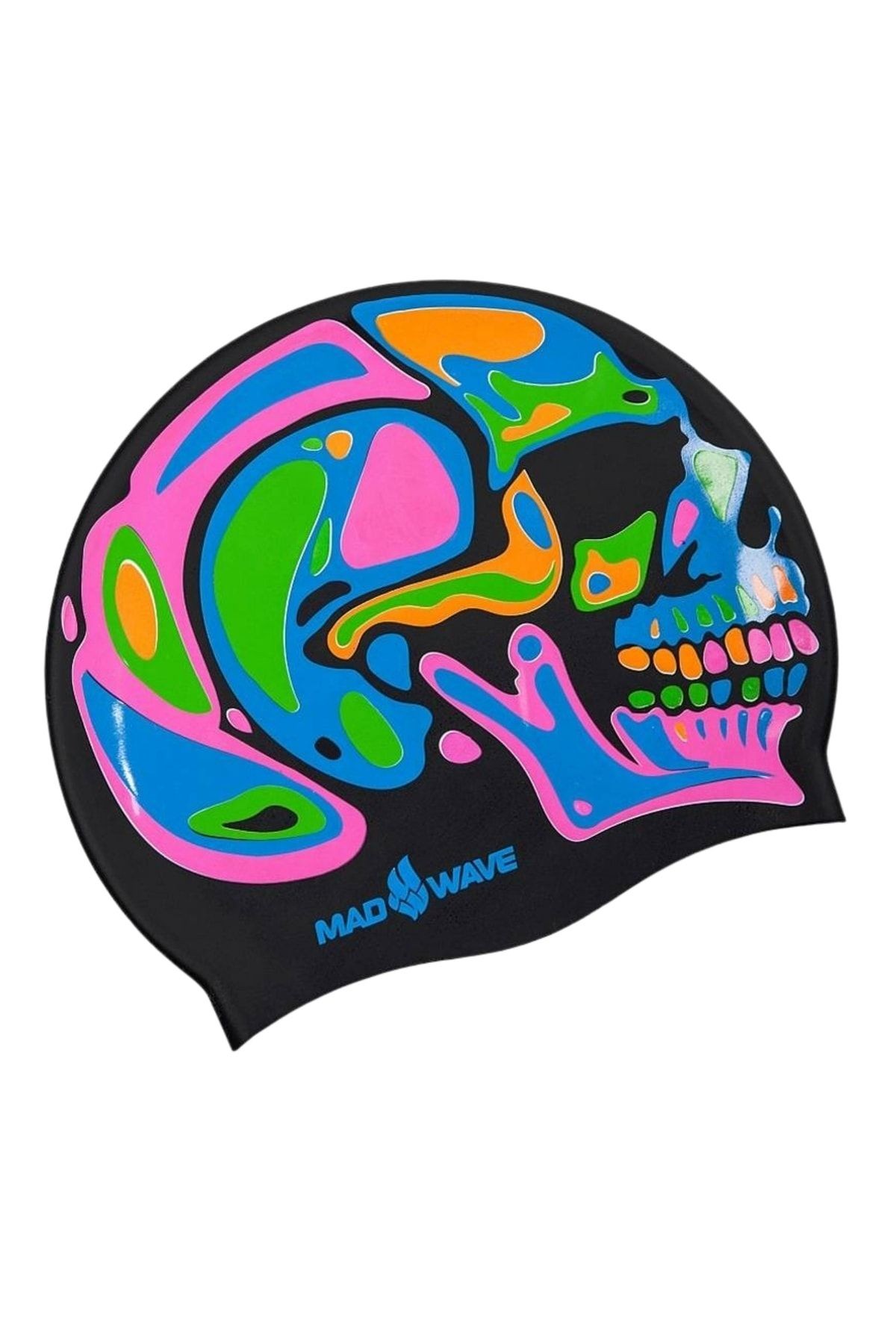 M055827000w Unisex Silikon Yüzücü Bonesi Rainbow Skull
