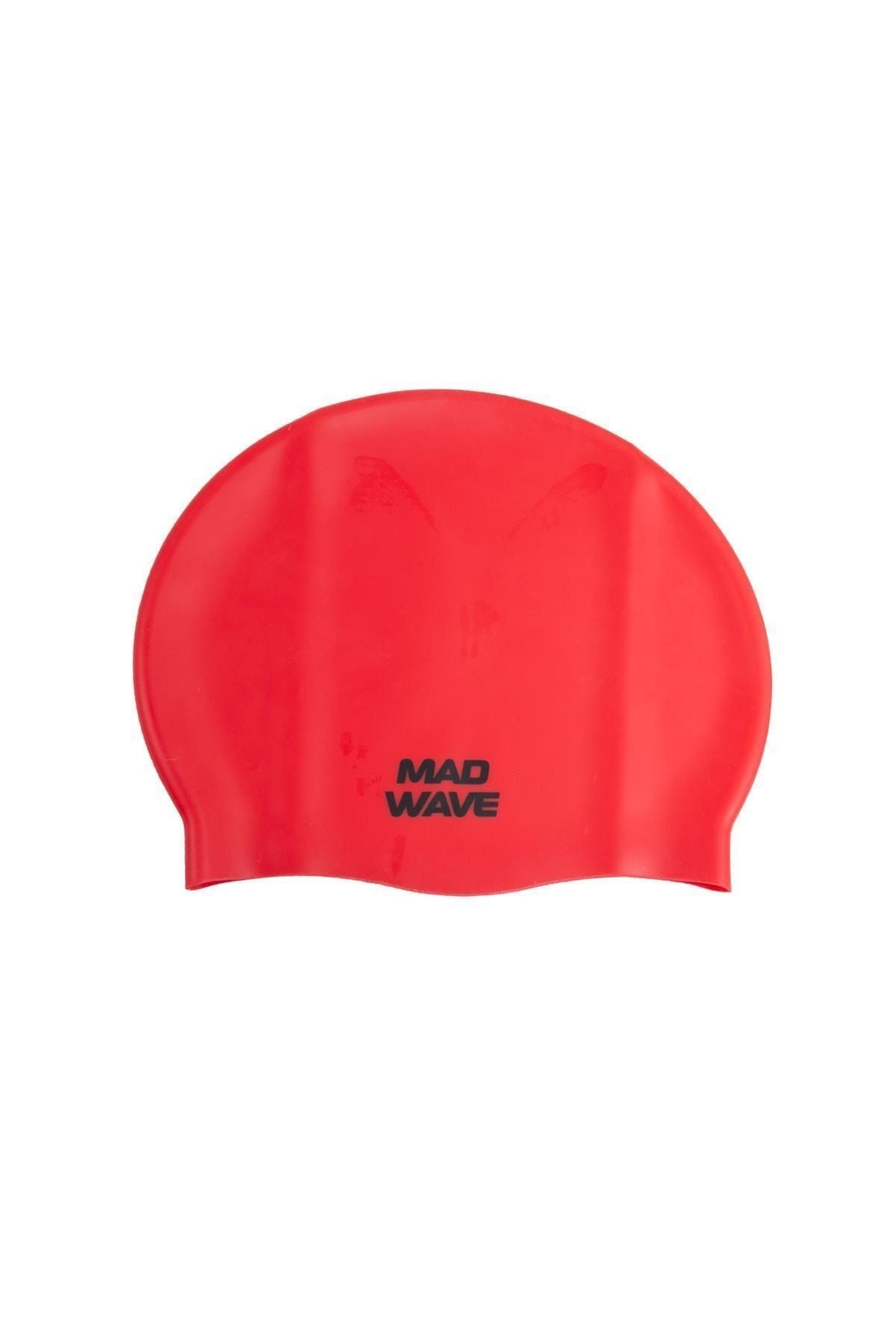 Madwave Uzun Saç Silikon Kırmızı Yüzme Bonesi (m053112205w)