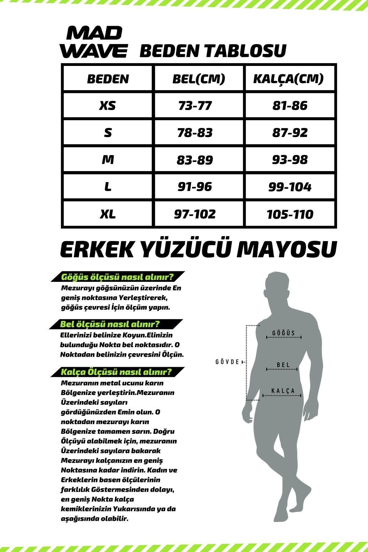 M1430 16 A5w - Men Jammer Antichlor Spurt Yüzücü Mayosu