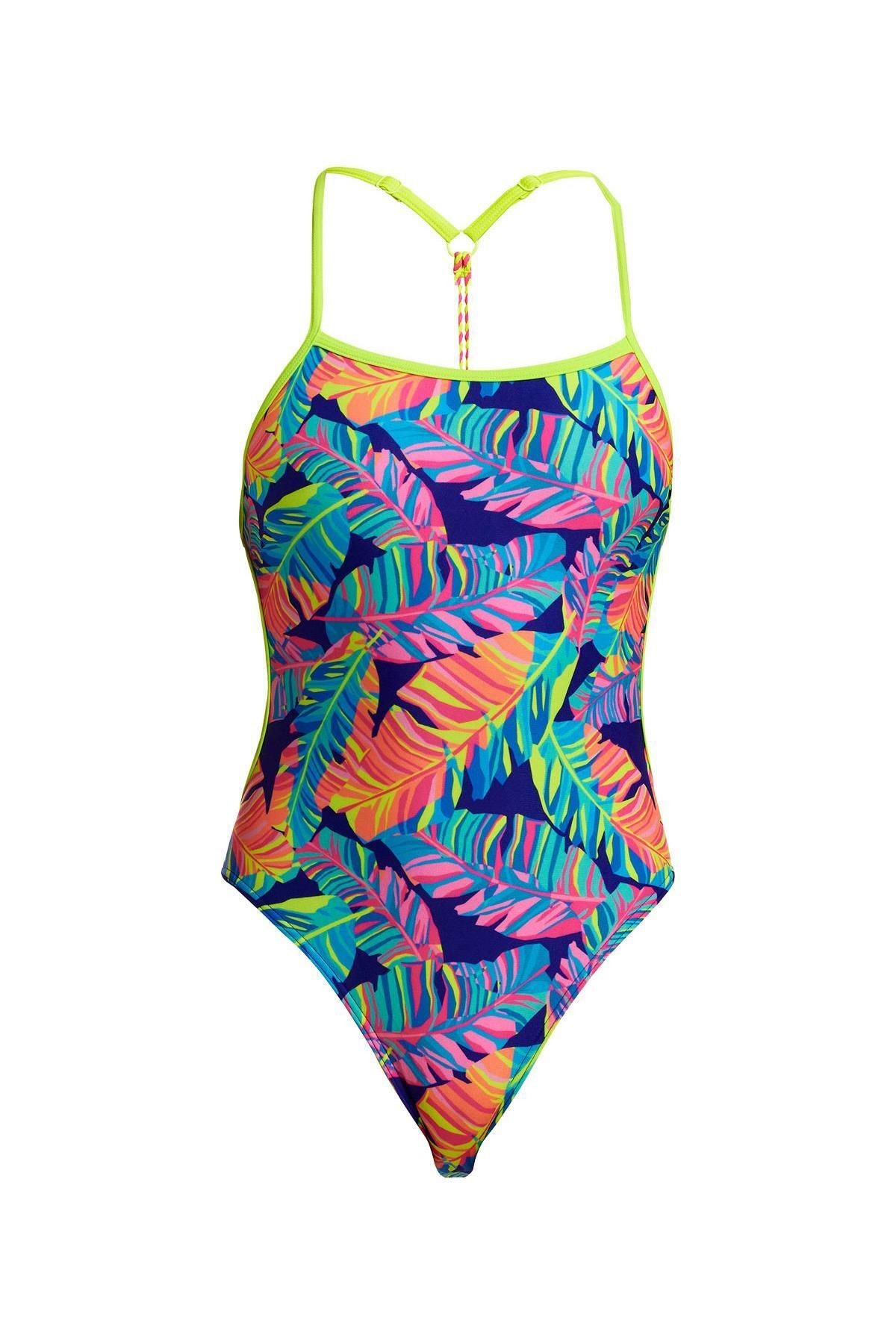 Funkita TW Leaving Today Kadın Açık Sırtlı Yüzücü Mayosu – Tek Askılı Antrenman Modeli