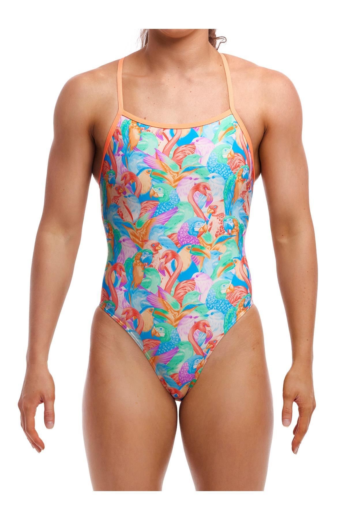 Funkita TMT Birdsville Kadın Antrenman Mayo, Sırt Bağlamalı
