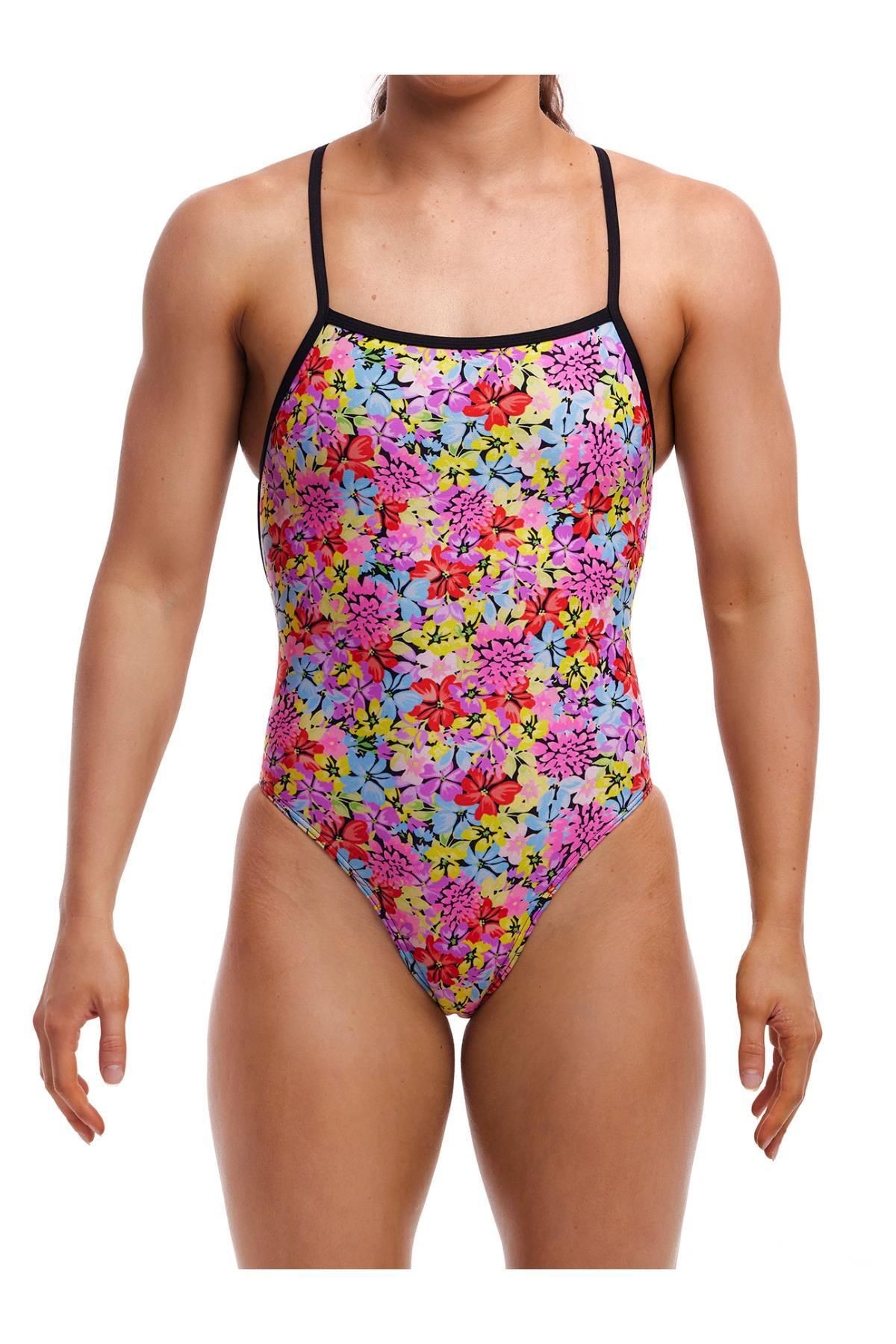 Funkita SSE STP Summer Nights Kadın Antrenman Mayo, Ekstra Astarlı, İnce Askılı