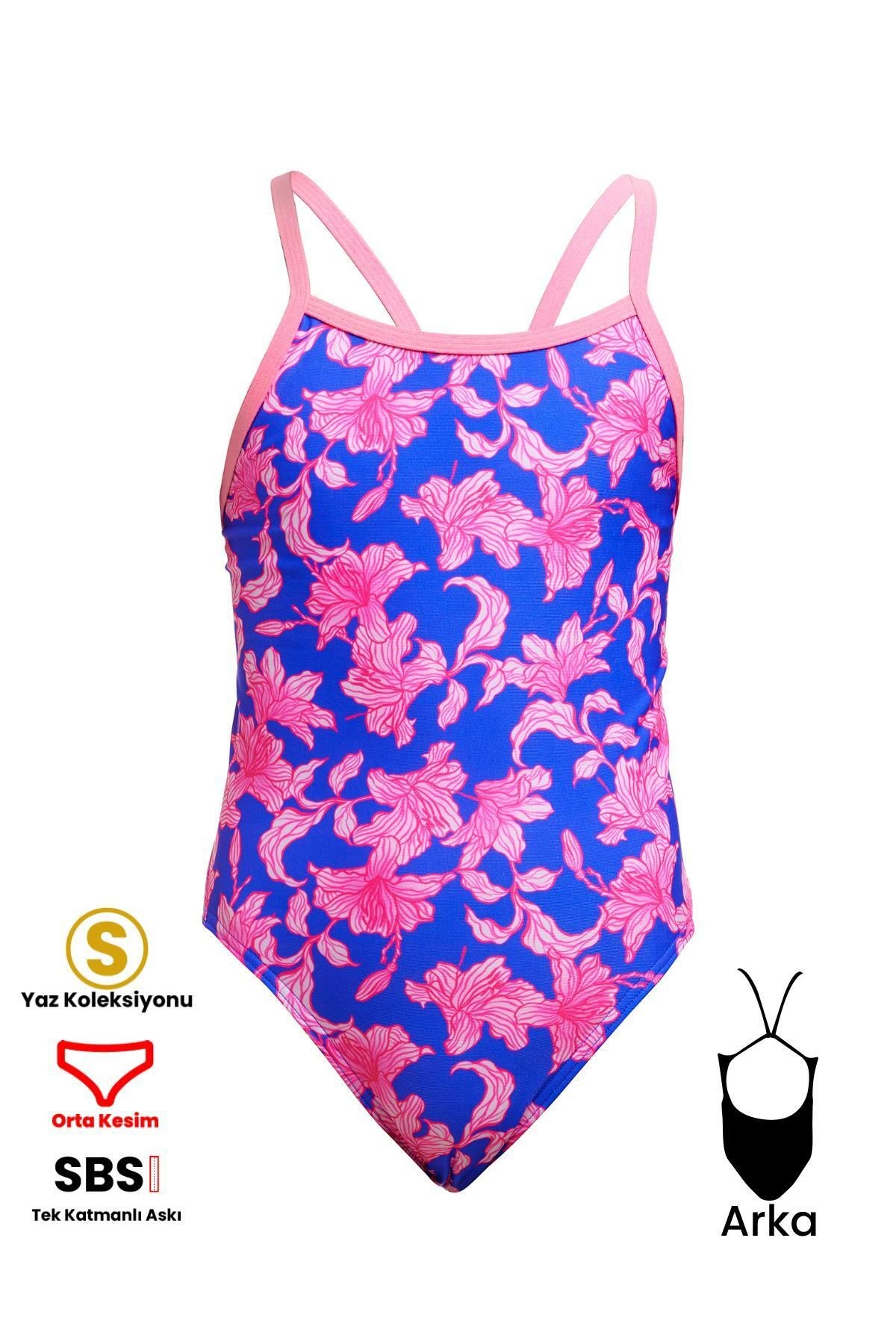 Funkita SS Perfect Petal Kız Çocuk Antrenman Mayo, İnce Askılı