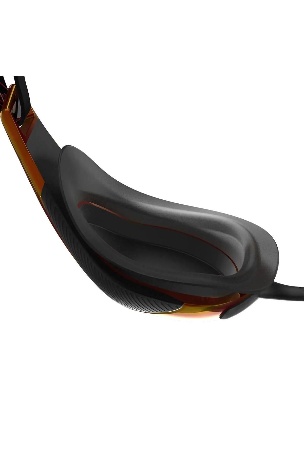 Fastskin Hyper Elite Mirror Swimming Googles - Black/dragon Fire/gold