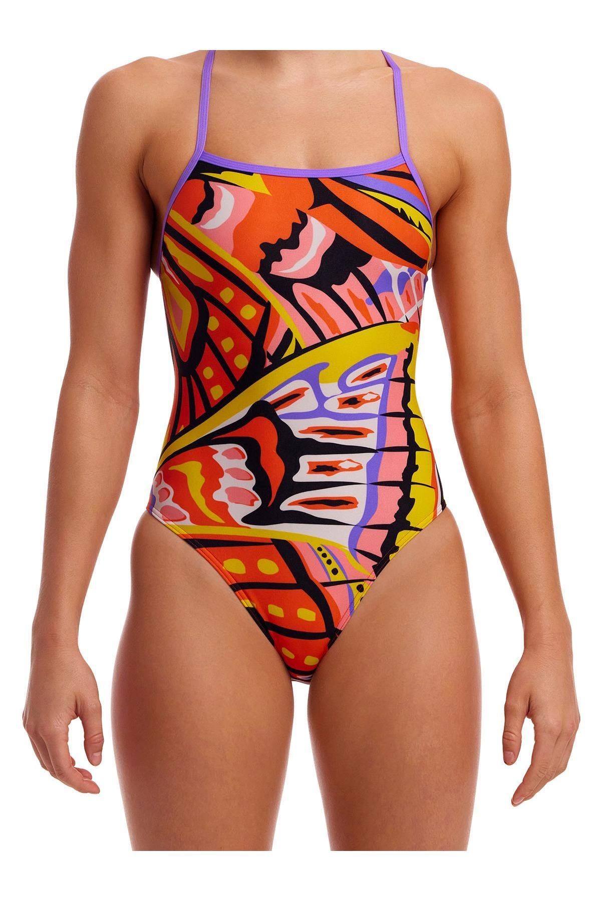 Funkita TMT Gold Tips Bağlamalı Yüzücü Mayosu – Ayarlanabilir Askılı
