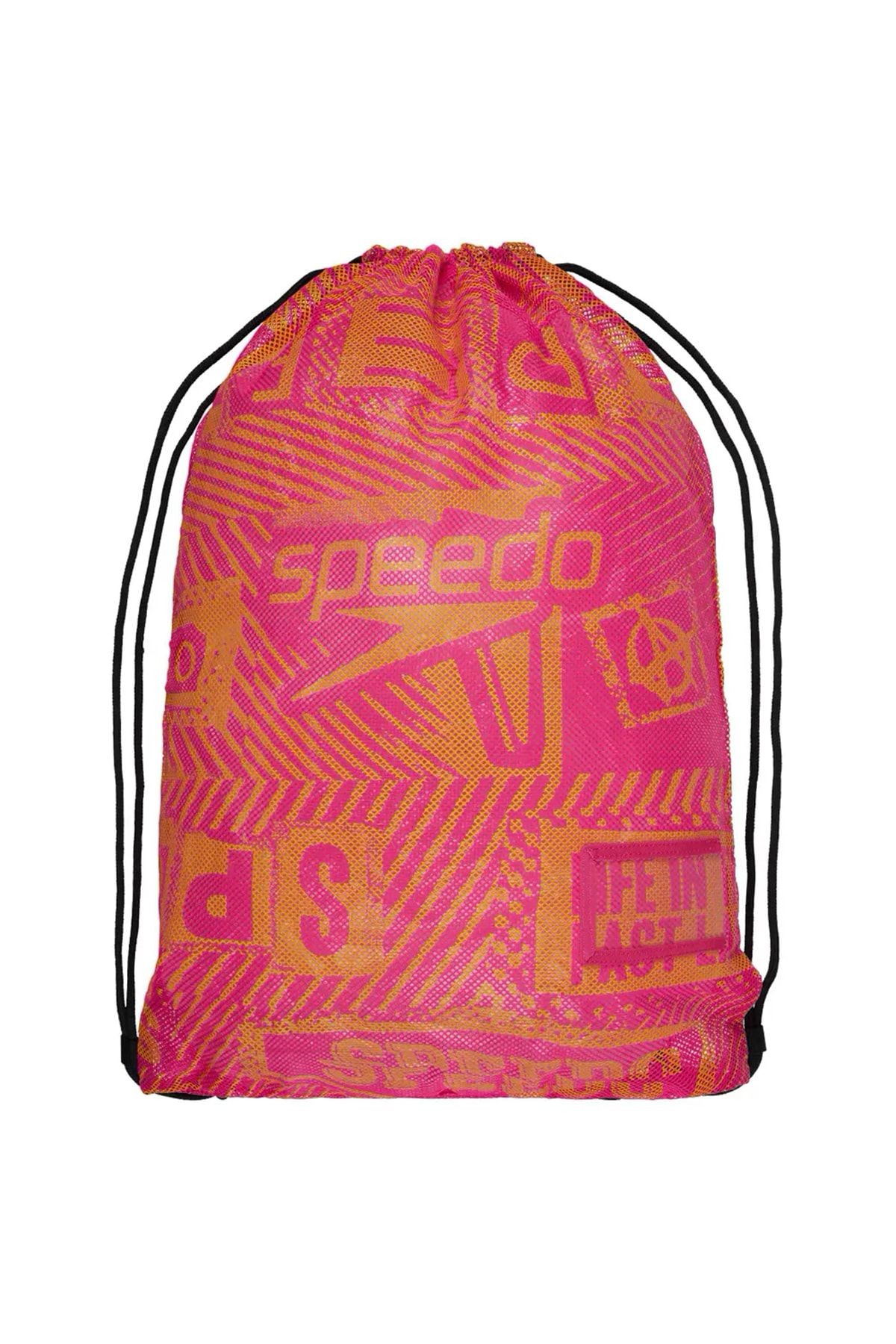 8-12813g781 Printed Mesh Bag Xu Yüzücü Çantası