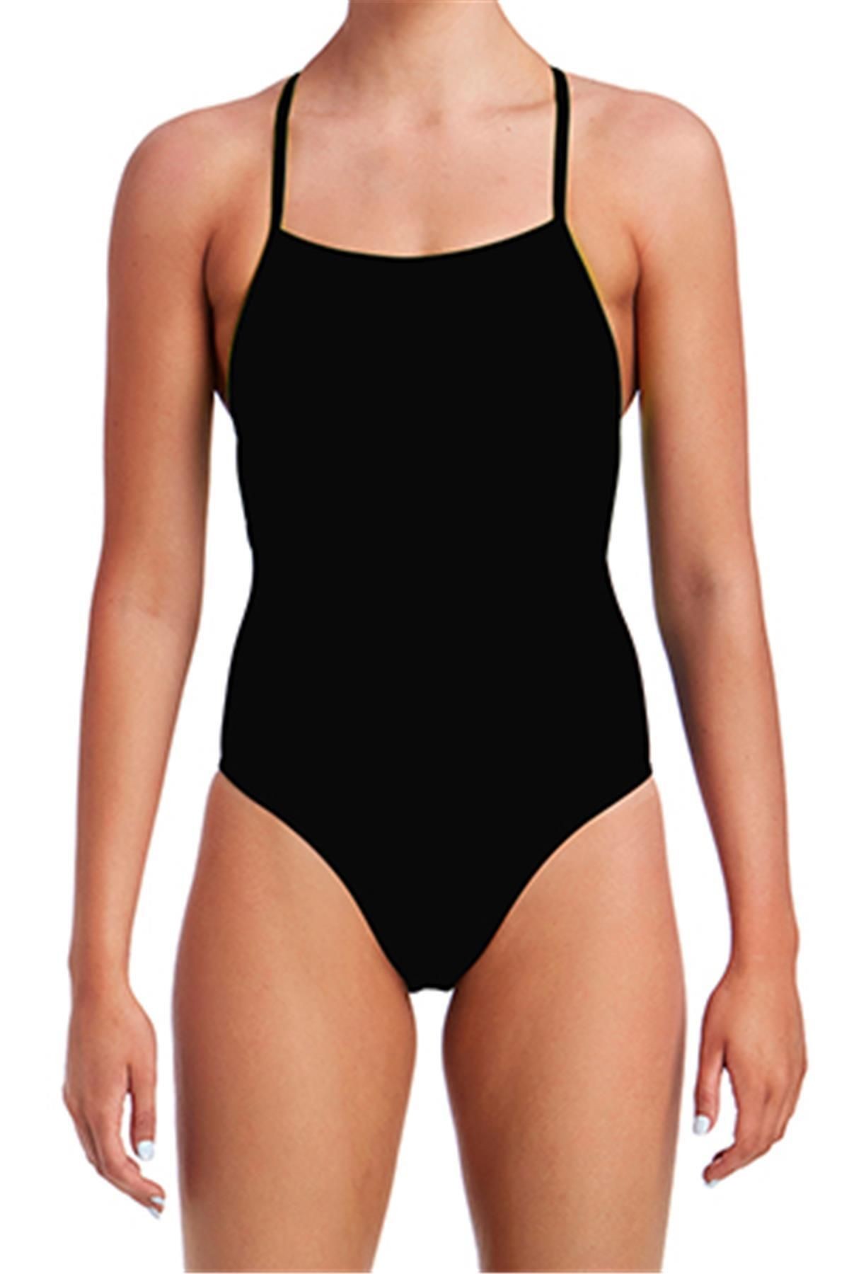 Funkita Stp Still Black Kadın Antrenman Mayo