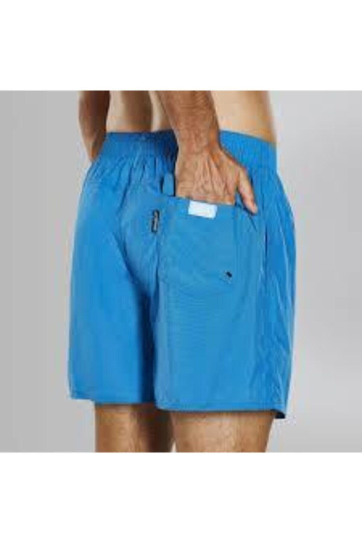 Erkek Mavi Solid Leis 16 Wsht Am Blu Şort Mayo Sp815691b446