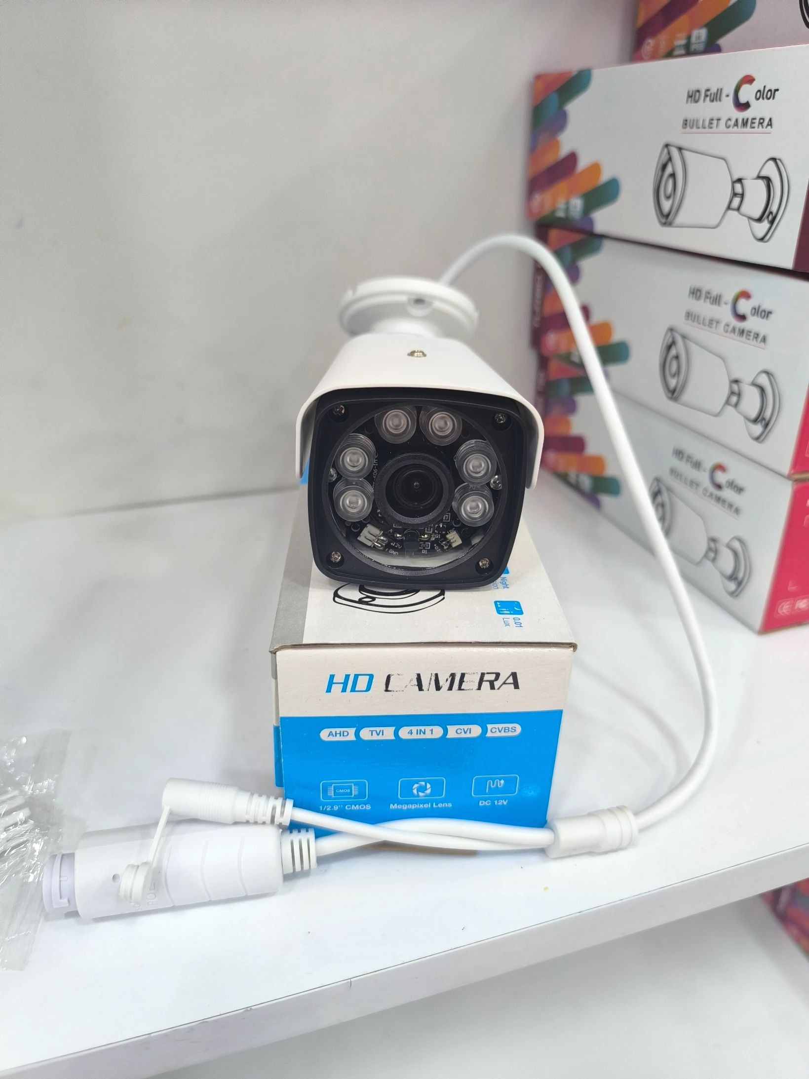 4MP IP POE li 6 Array Led Gece Görüşlü Kamera (Demir Kasa)