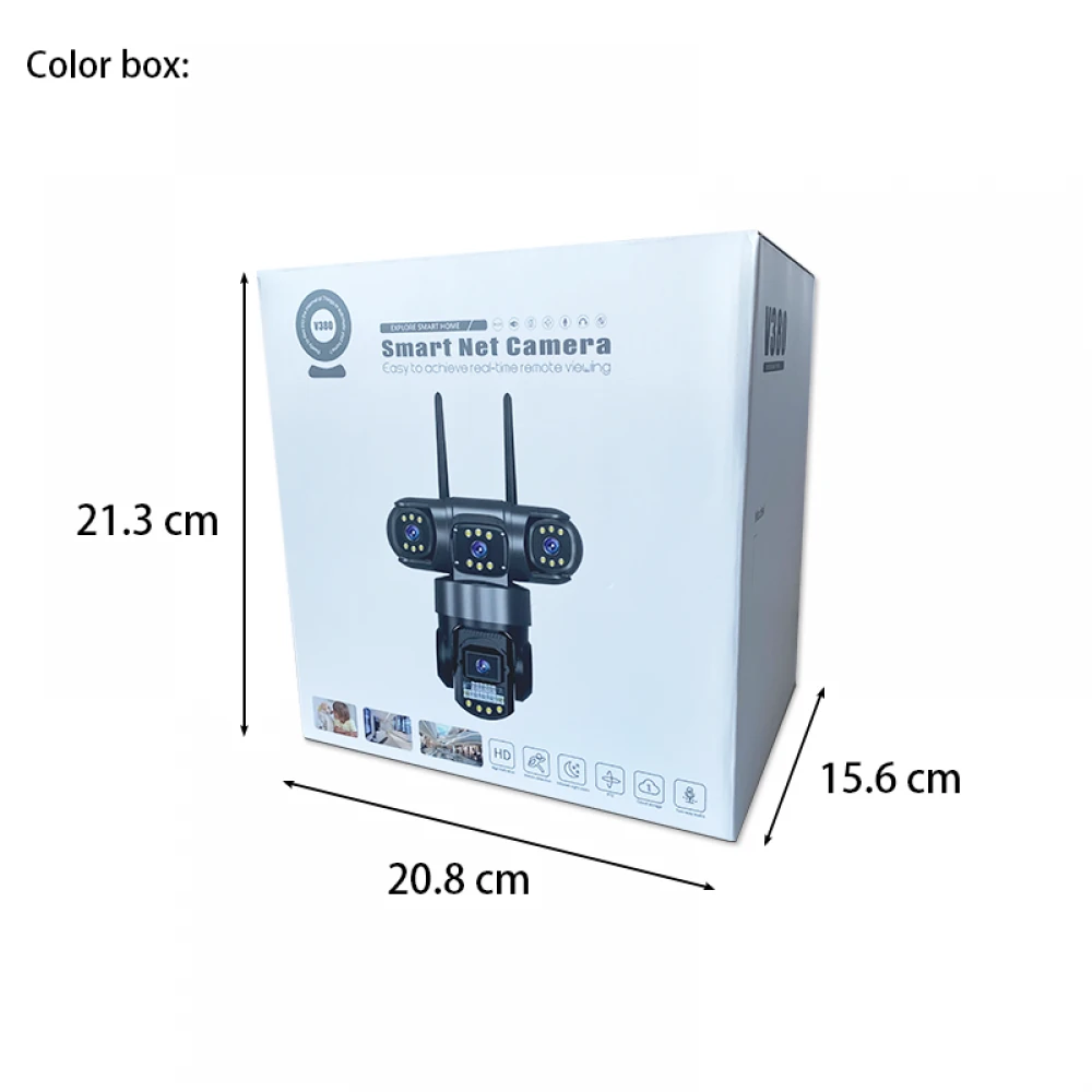 2 MP 4 ayrı lensli WiFi, Ethernet + 4G PTZ kamera – ONVIF