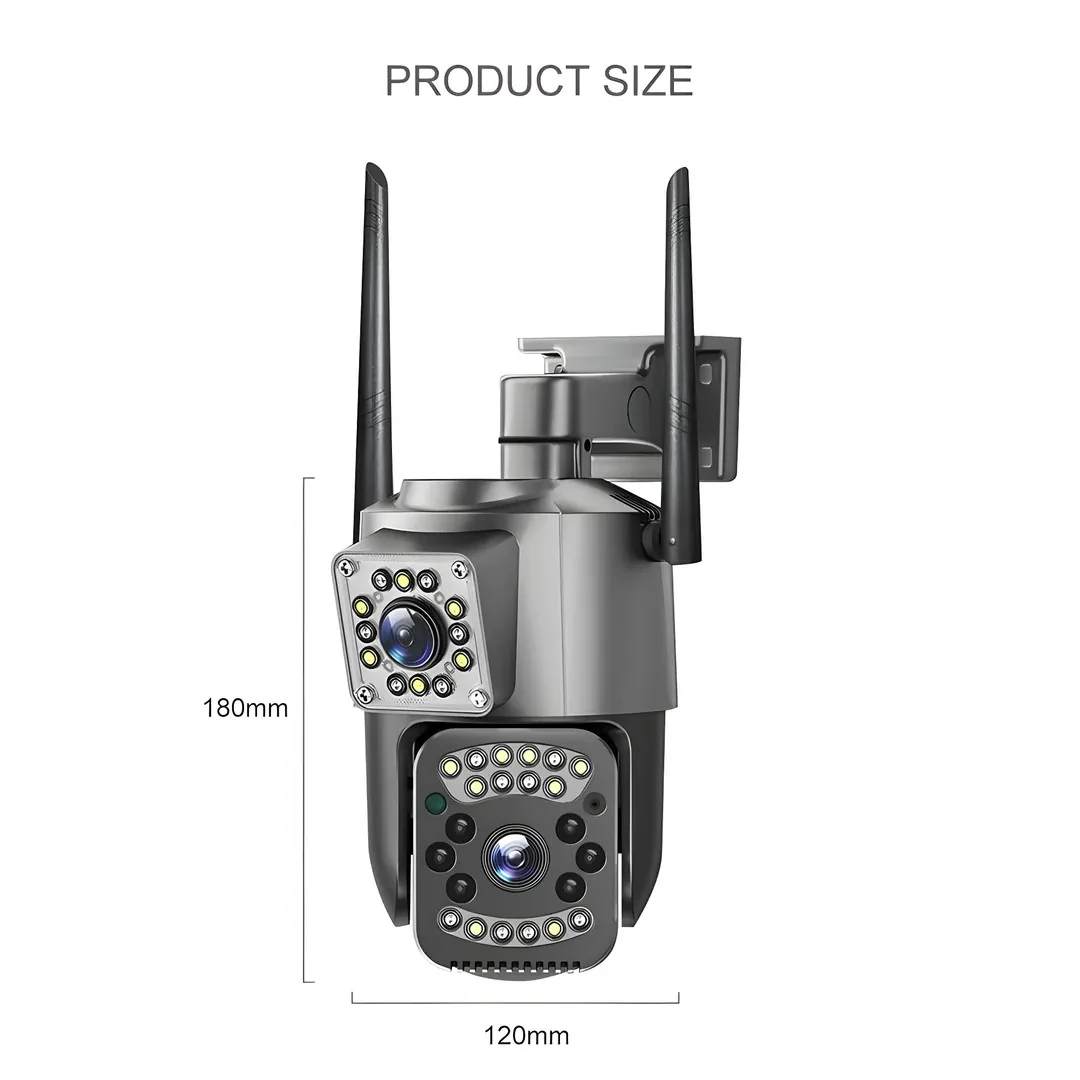 2 MP Çift Lensli Wi-Fi Ethernet PTZ ONVIF Kamera - ONVIF