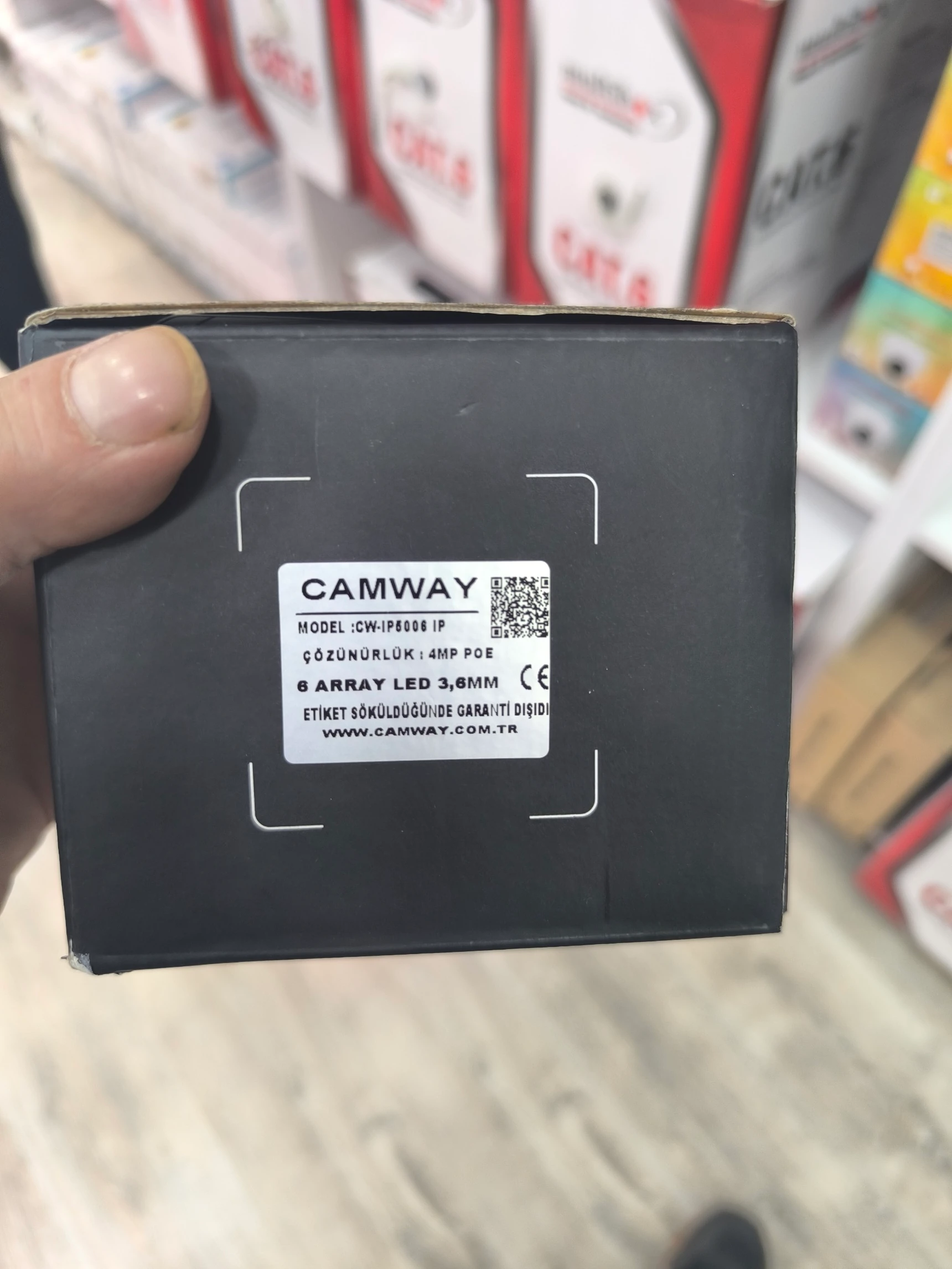 4MP Dome Kamera POE li Gece Görüşlü Array Led