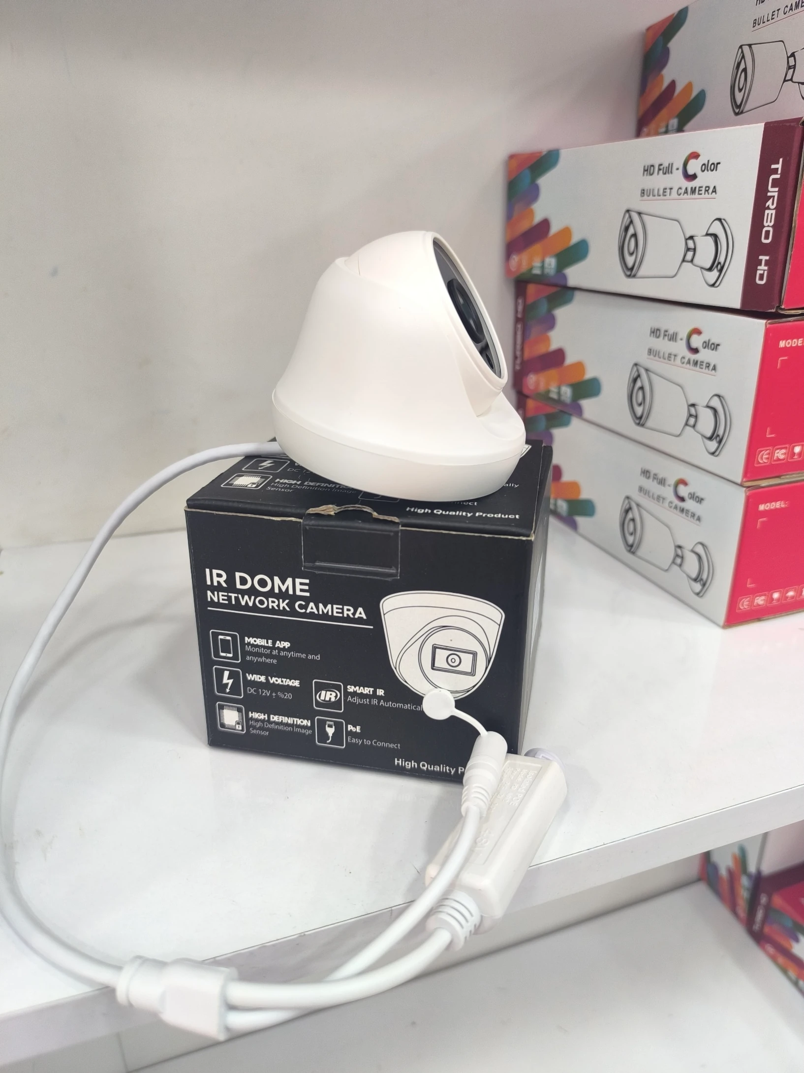 4MP Dome Kamera POE li Gece Görüşlü Array Led