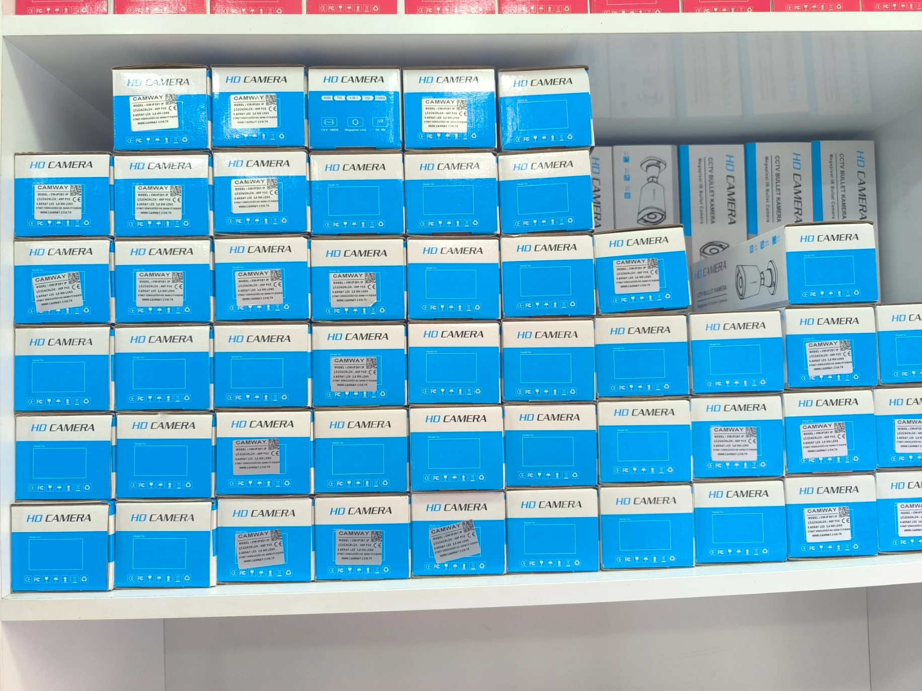 4MP IP POE li 6 Array Led Gece Görüşlü Kamera (Demir Kasa)