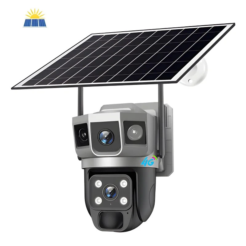 2 MP 4G Çift Lens PTZ Solar Kamera 12400 mAh Batarya - ONVIF