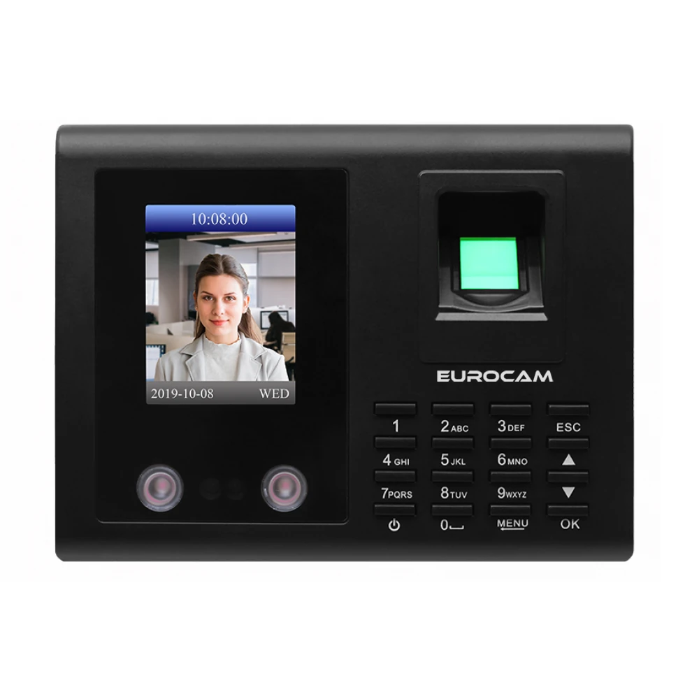 EuroCam Yüz Okuma Parmak + Kart + Şifre Geçiş Cihazı
