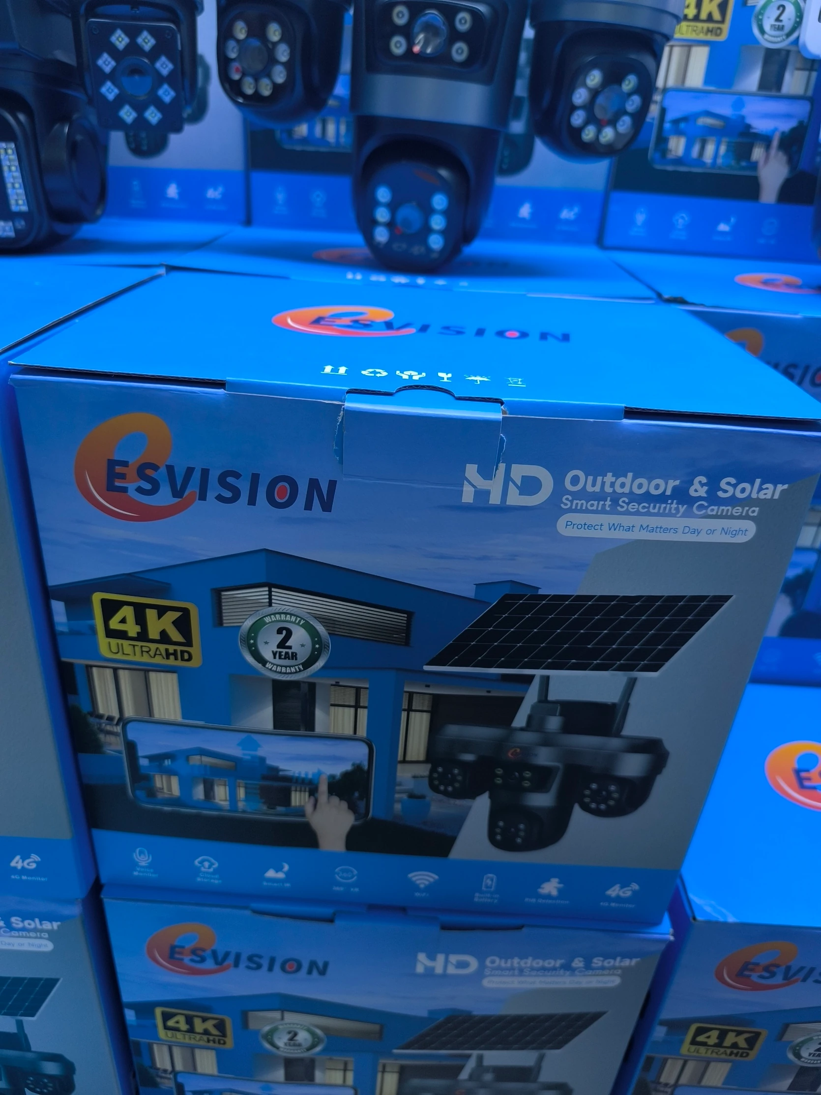 ES-5704 4G SOLAR CAMERA AOV 4 LENS ESVISION