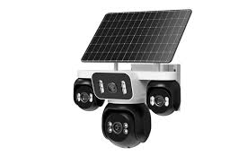 4 Kameralı Çift Solar Panelli Sim Kart ile Çalışan Alarmlı Çift Yön Sesli Solar Ultra HD Güvenlik Kamerası