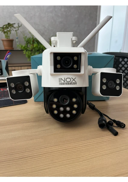 Dört Lensli 3+3+3+3 12MP PTZ Wi-Fi Kamera