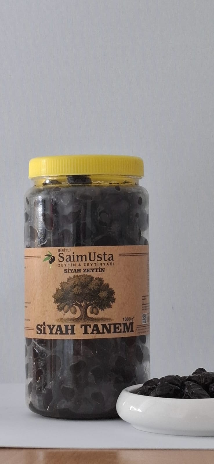 Siyah Salamur Zeytin Orta tane ( 360-380 kalibre)