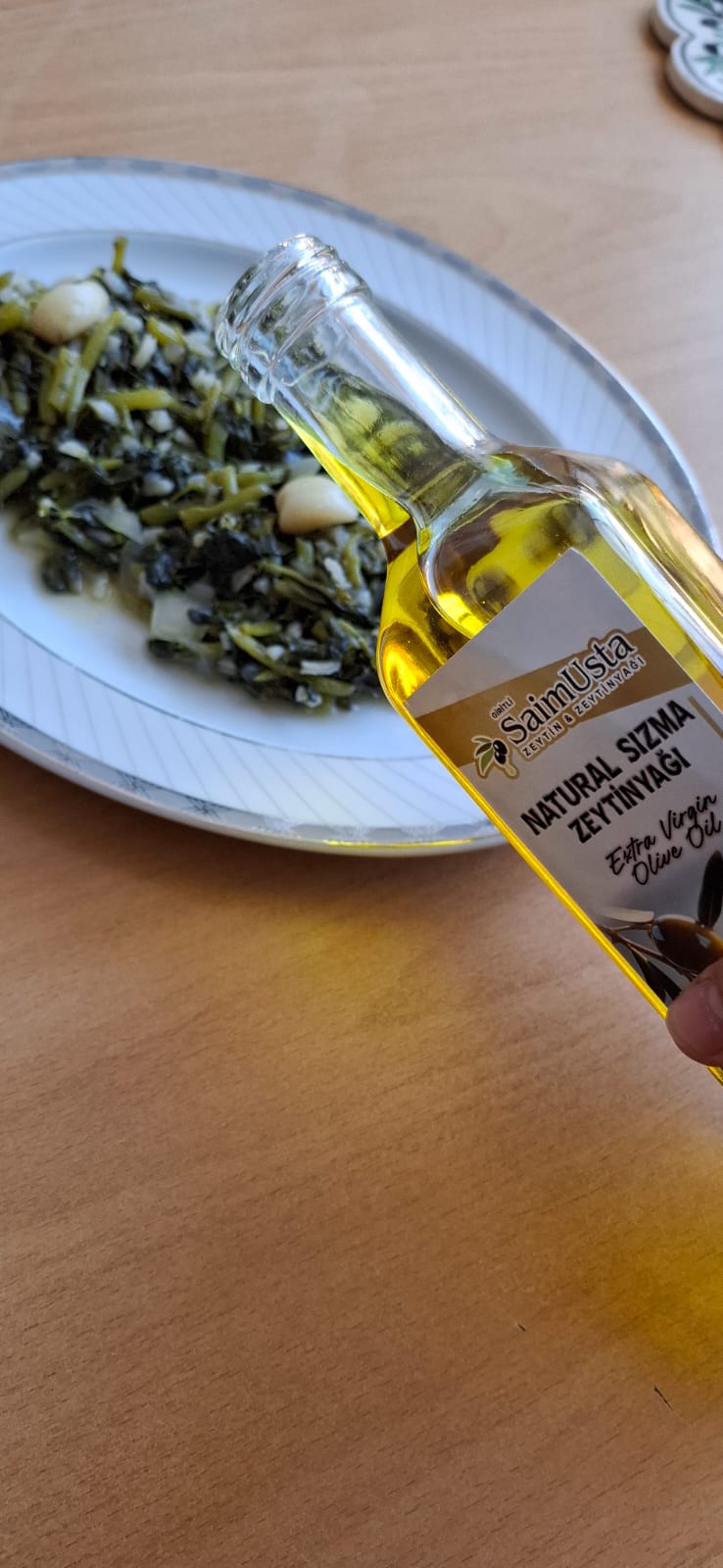 Domat Zeytininden Soğuk Sıkım Natürel Sızma Zeytinyağı 500ml Cam Şişe