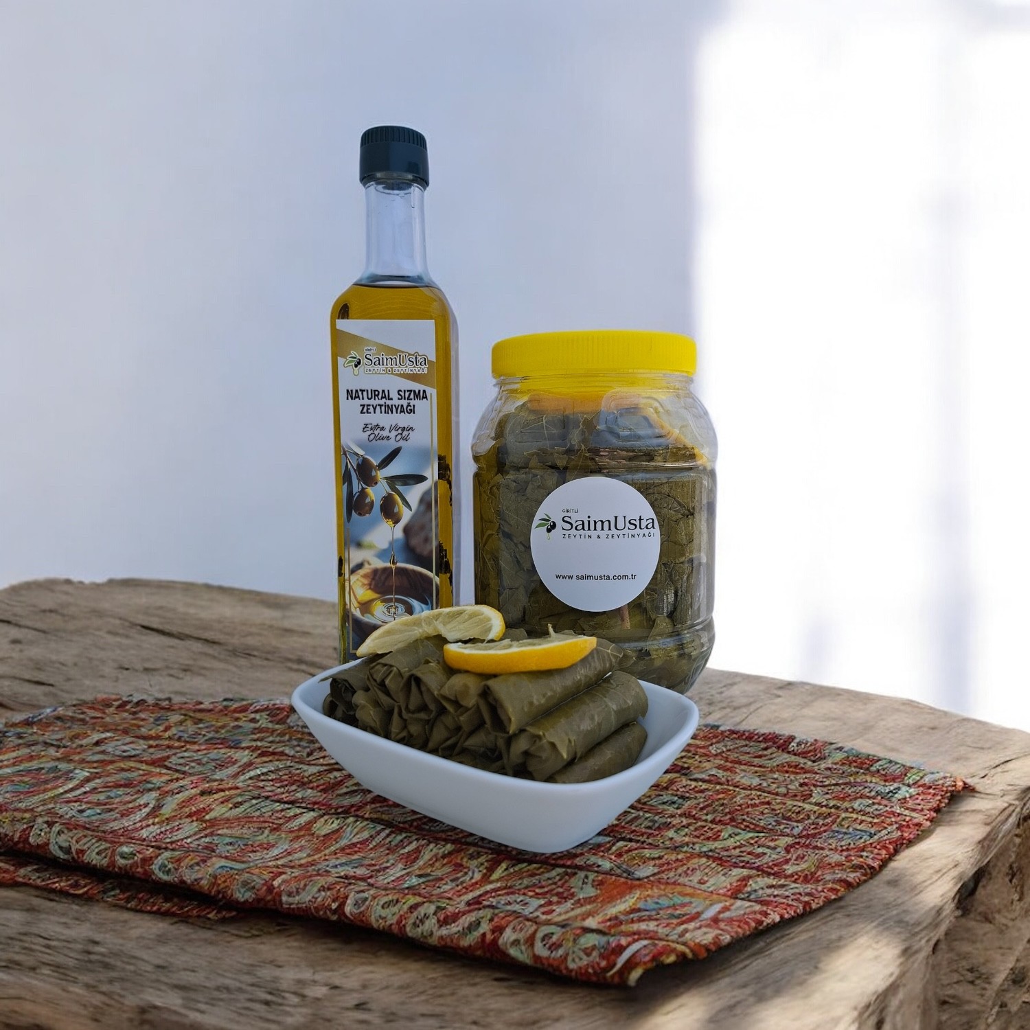 Asma Yaprağı Taze ve İnce Damarsız 3KG + 250ml Zeytinyağı Hediye