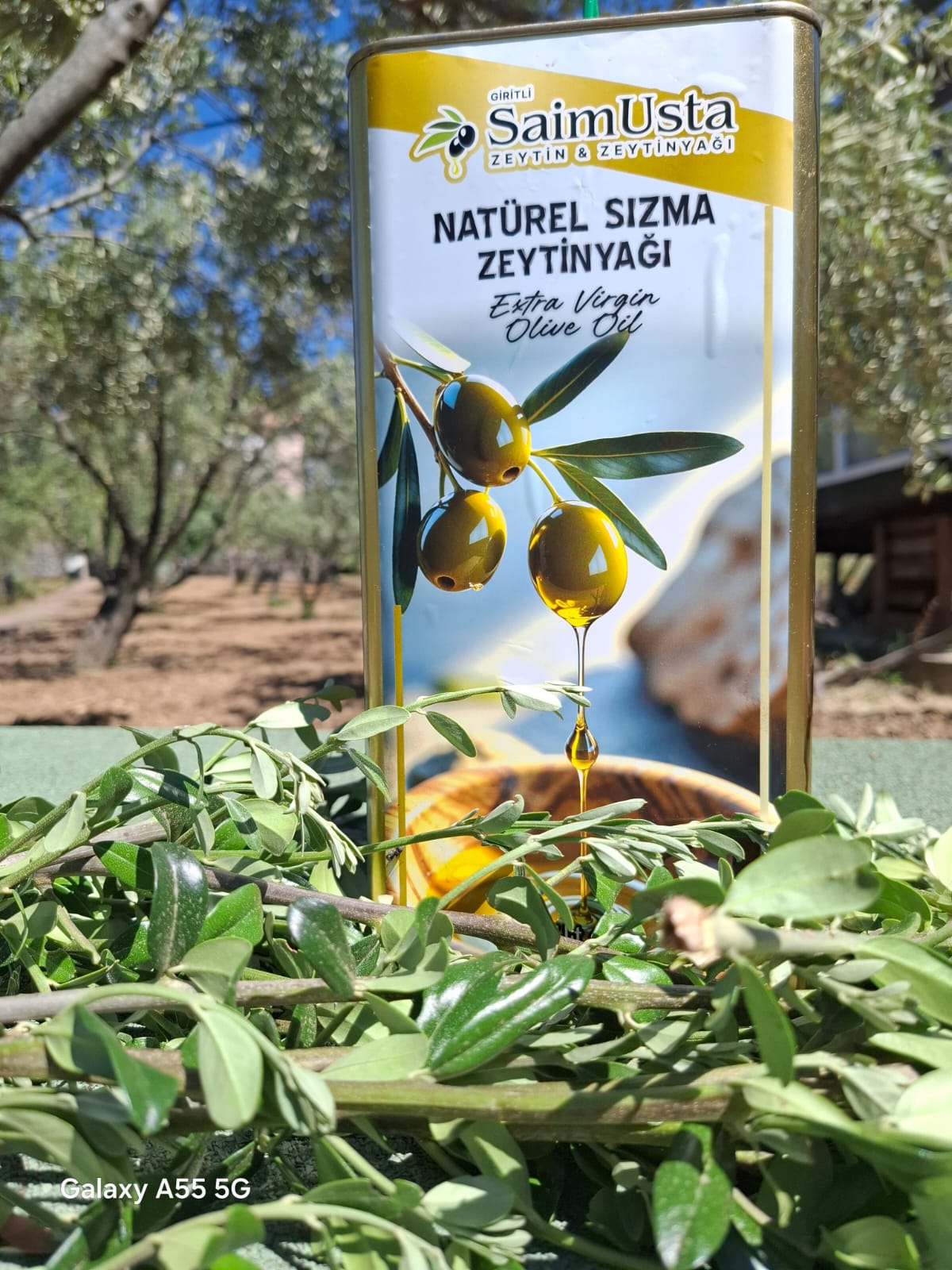 4 Adet Soğuk Sıkım Natürel Sızma Zeytinyağı 5Lt