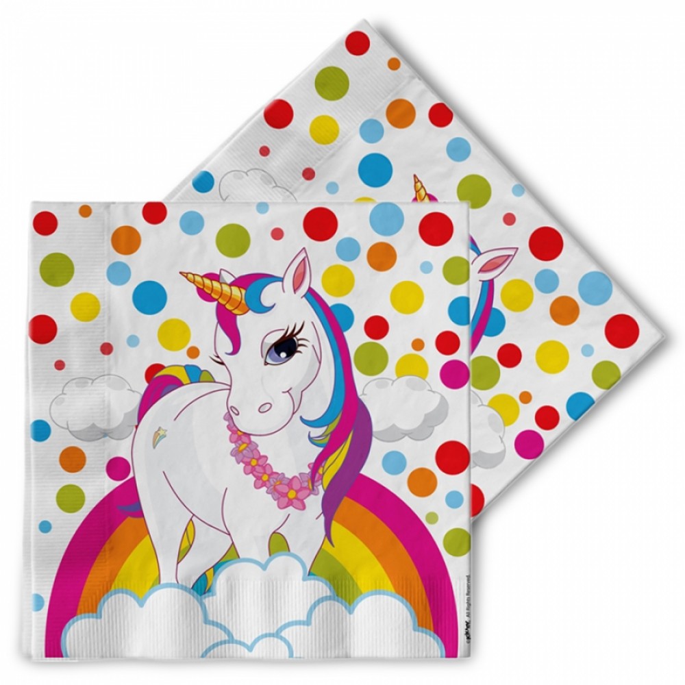 Rainbow Unicorn 16'lı Peçete