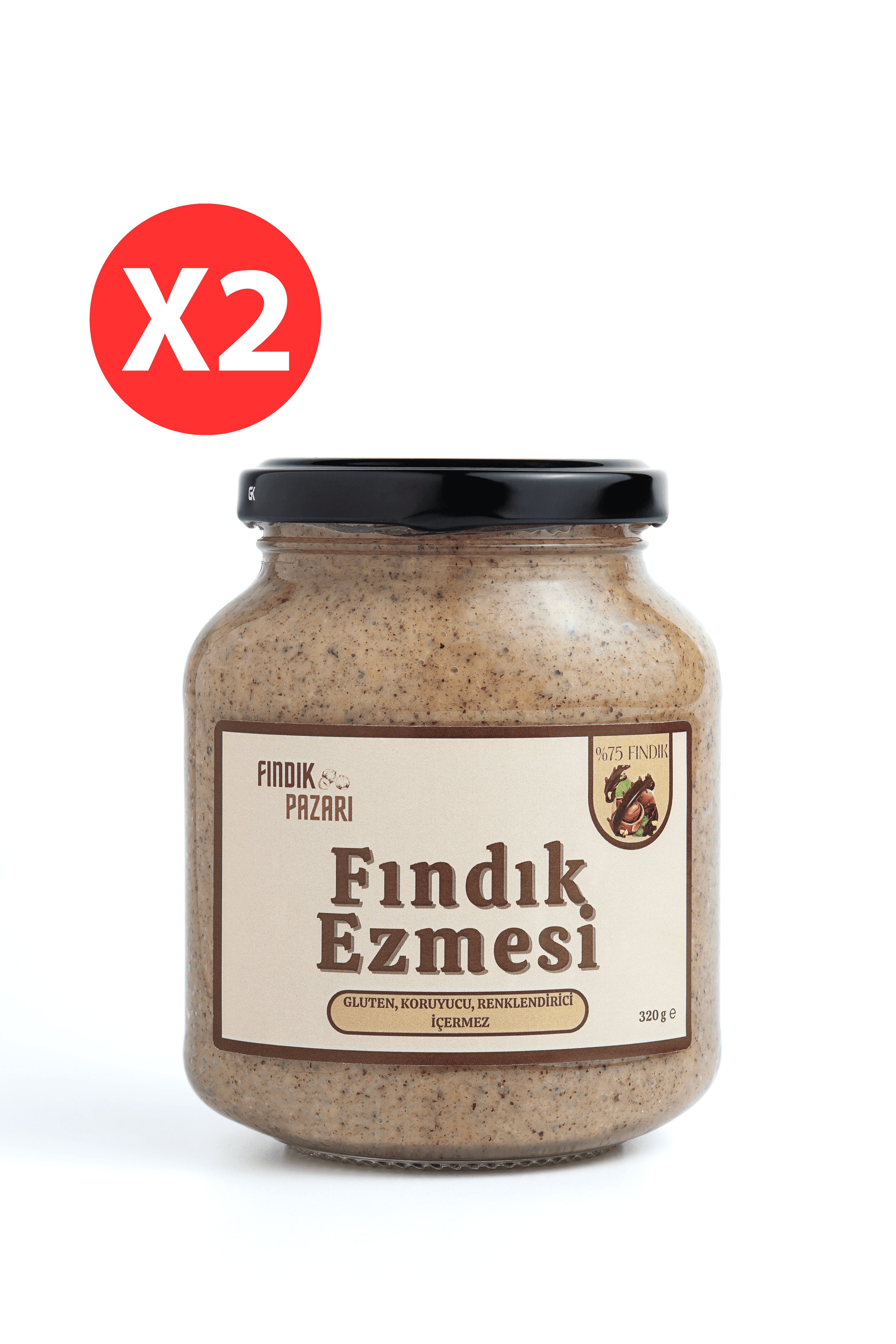 2'li Fındık Ezmesi 320 Gr Avantaj Paket
