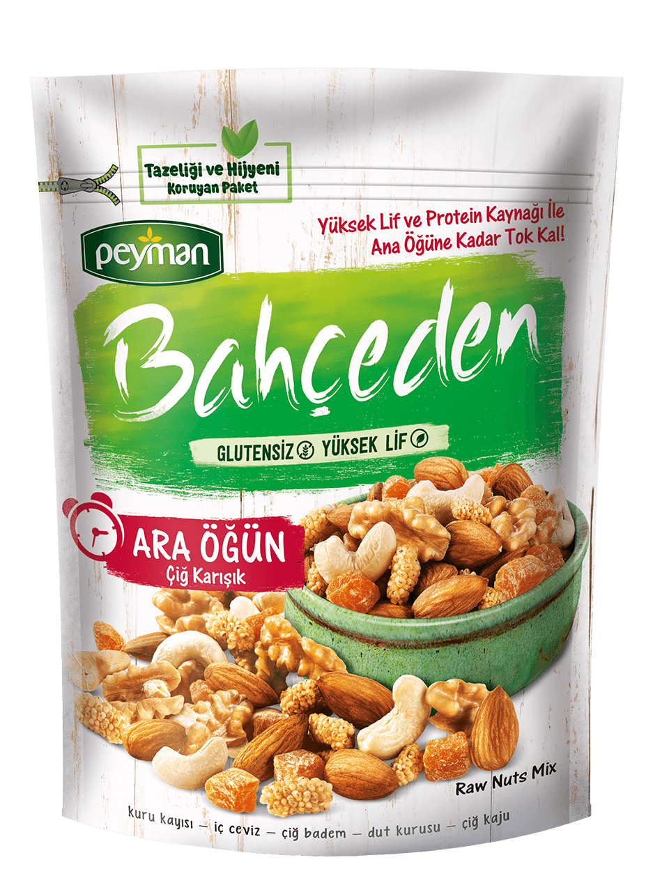 PEYMAN BAHÇEDEN ÇİĞ KARIŞIK ARA ÖĞÜN 140G