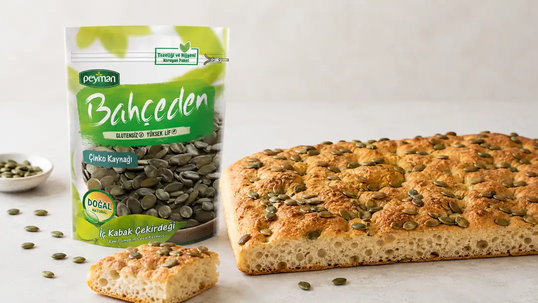 Kabak Çekirdekli Focaccia