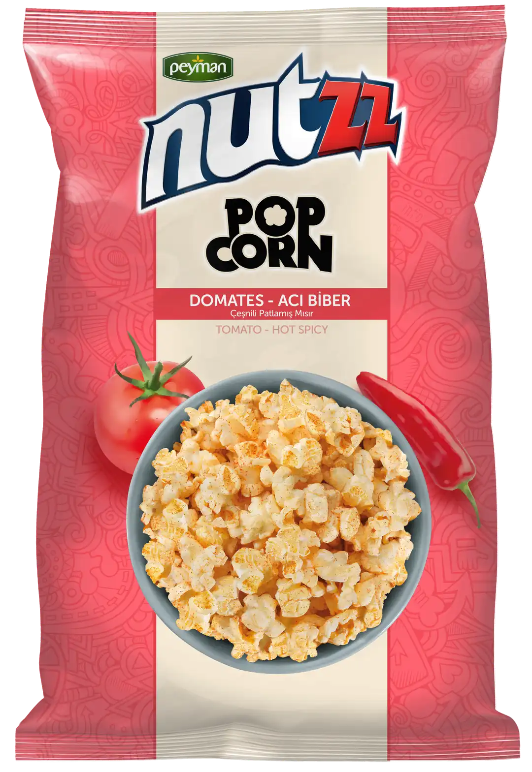 Nutzz Popcorn Acı Biber & Domates 85 g