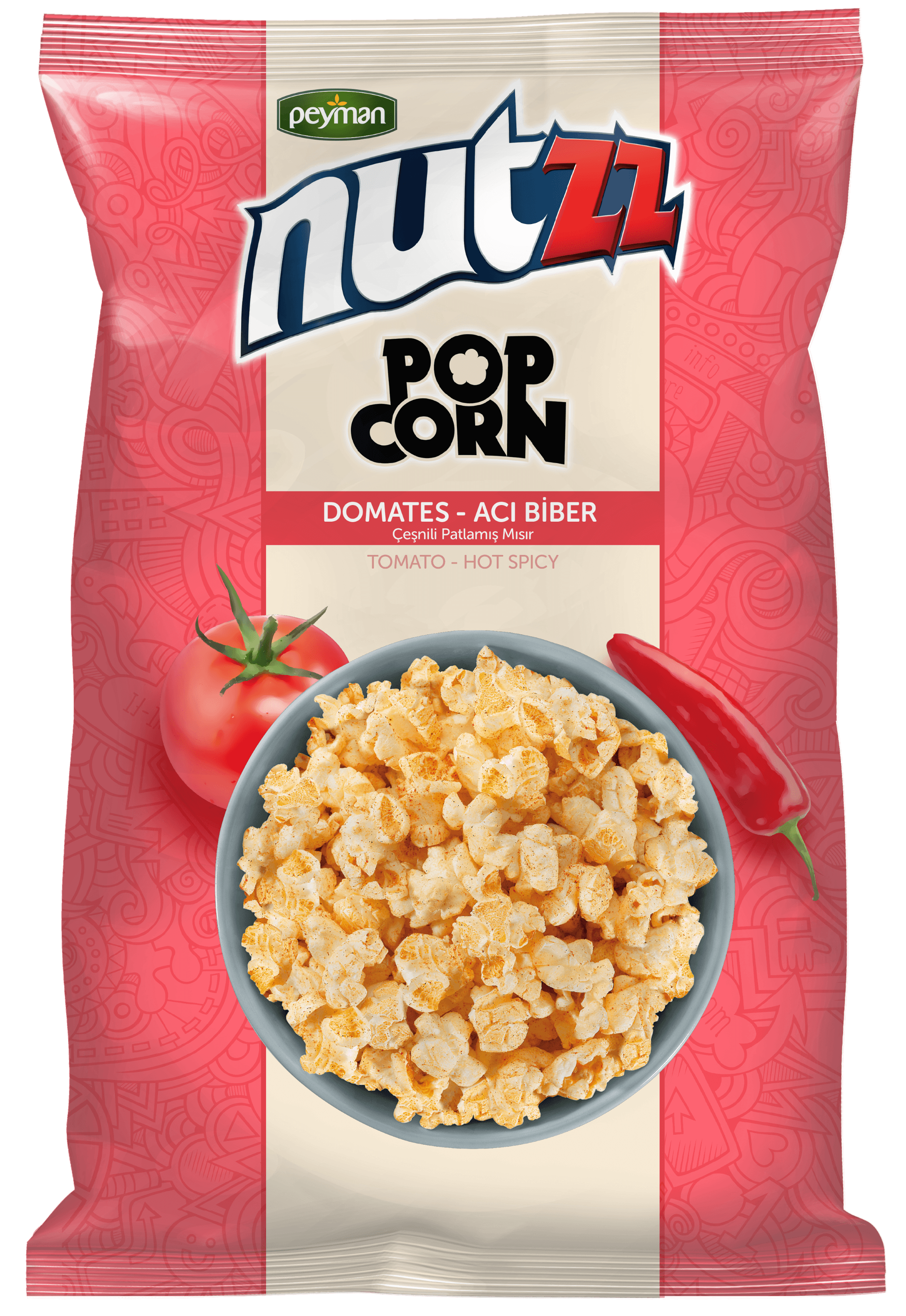 NUTZZ POPCORN ACI BİBER & DOMATES 85G