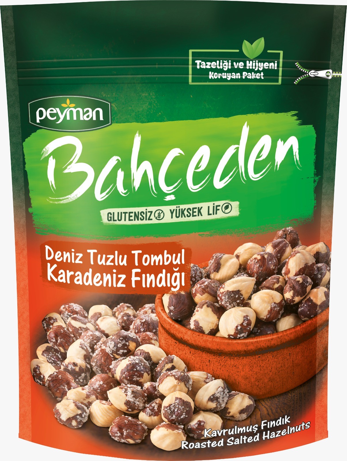 PEYMAN BAHÇEDEN TUZLU KAVRULMUŞ FINDIK 130G