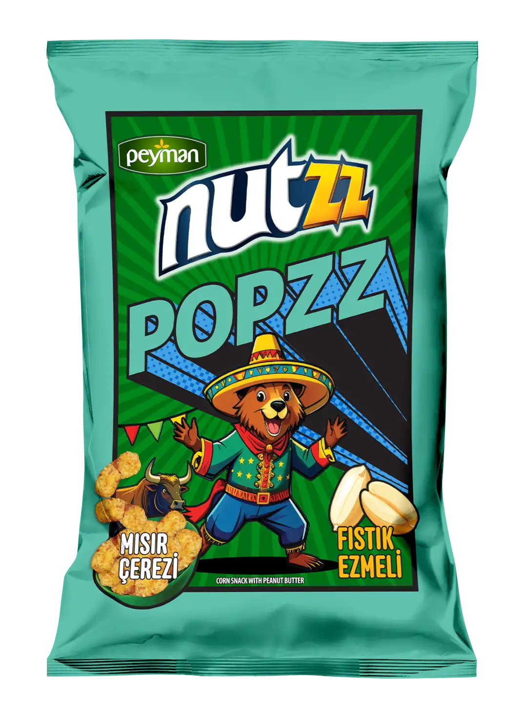 Nutzz Popzz Fıstık Ezmeli 90 g