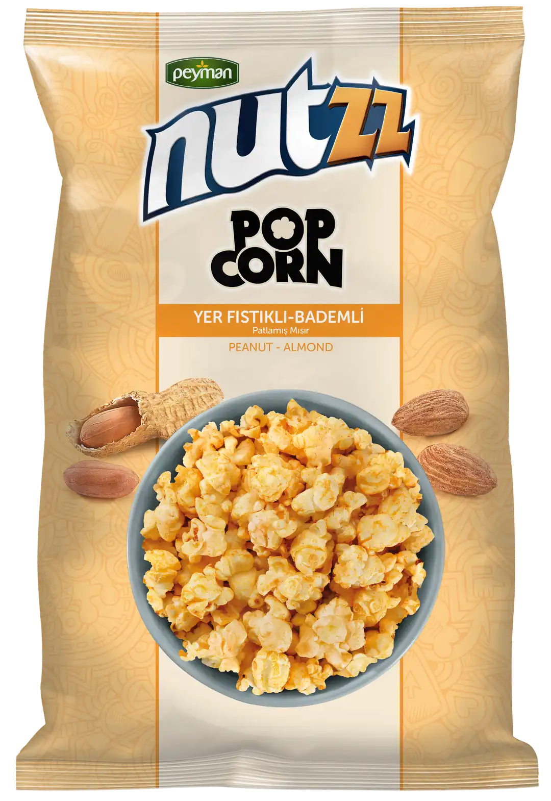 Nutzz Popcorn Yer Fıstıklı & Bademli 85 g