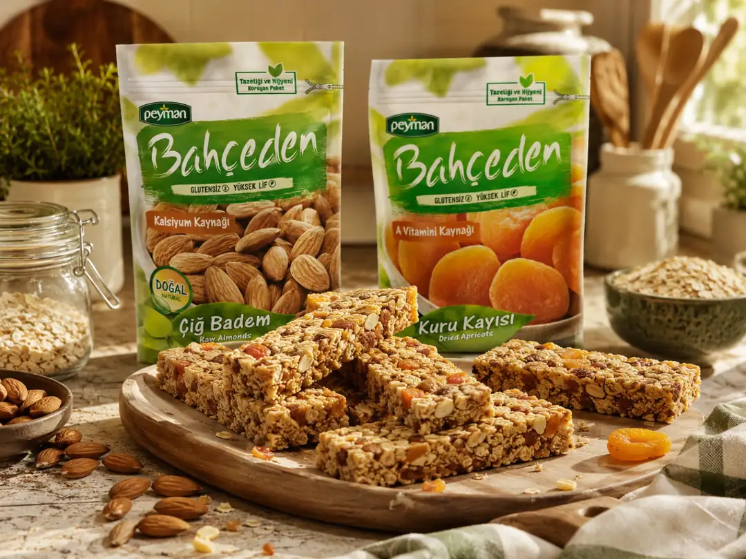 Kayısılı ve Bademli Granola Bar