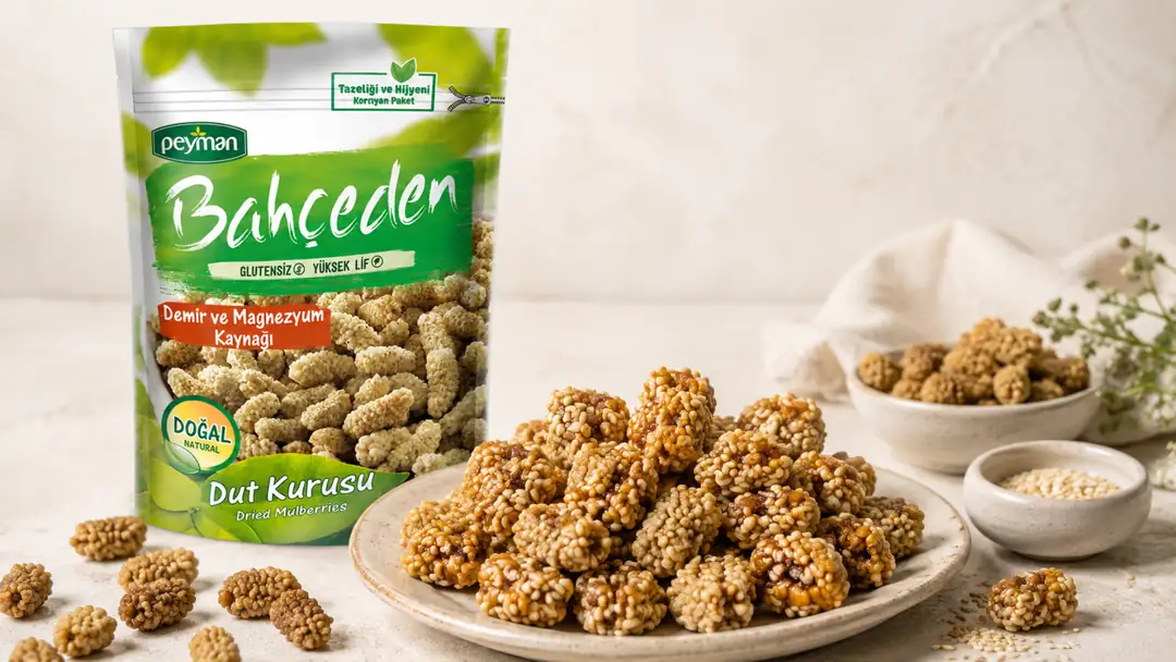 Dut Kurulu Susamlı Krokan Lokmaları