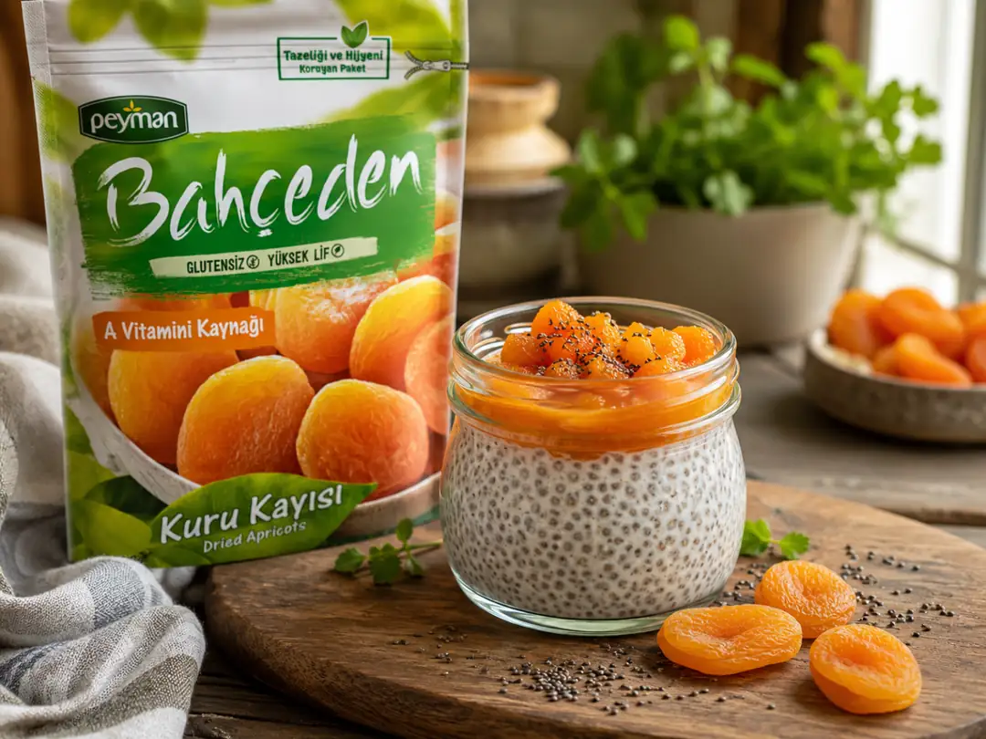 Kayısı Püreli Chia Puding