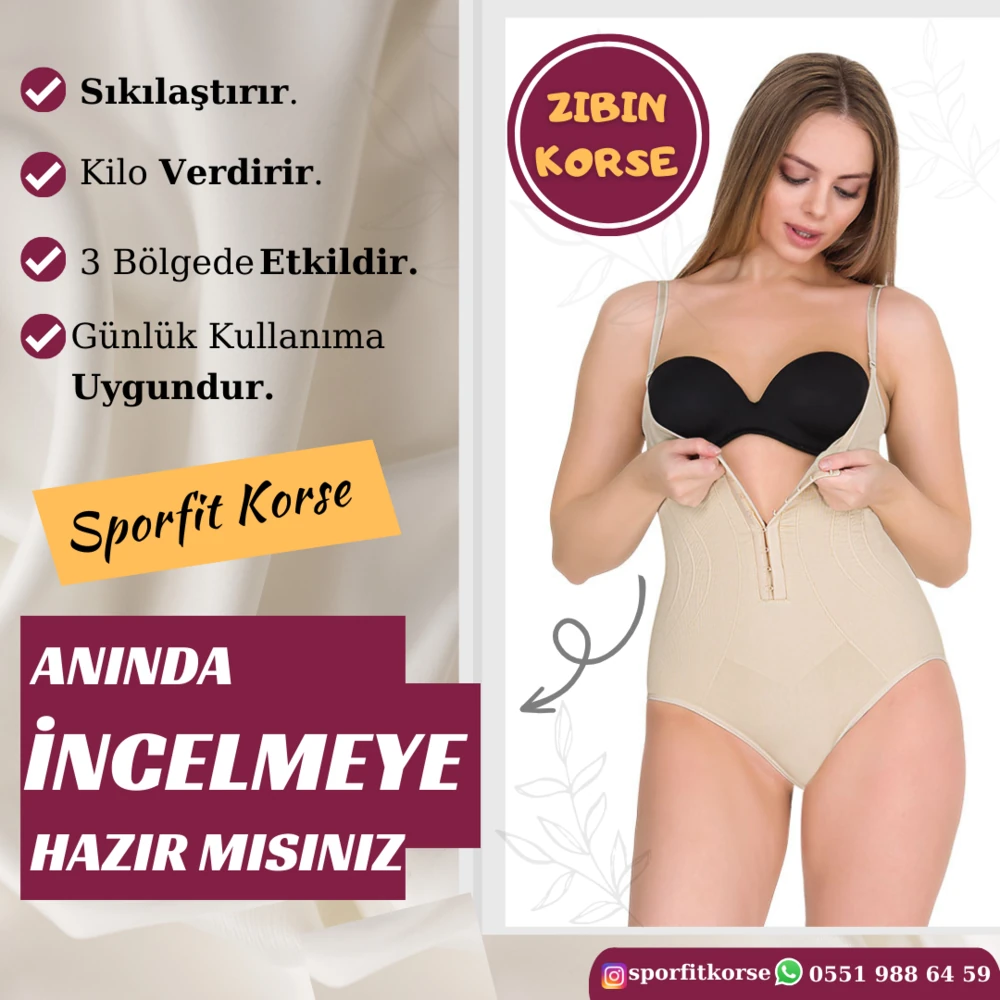 AGRAFLI GÖĞÜS ALTI ZIBON KORSE