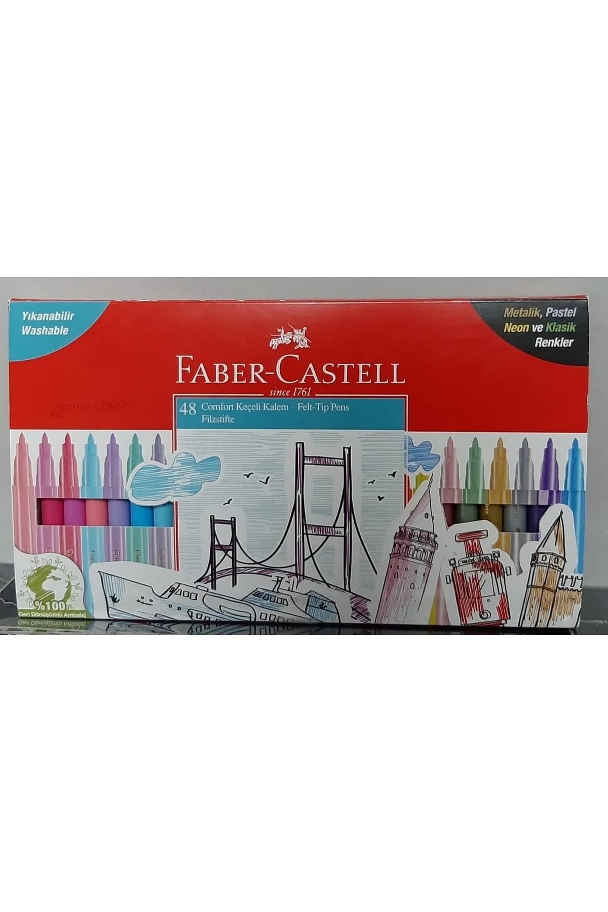 Faber Castell Comfort 48'li Keçeli Boya Kalem Seti  / 5062000012000