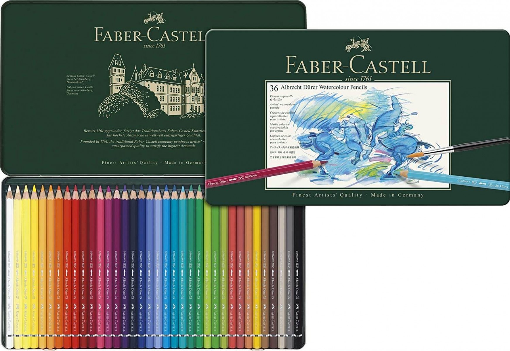 Faber Castell Albrecht Dürer 36'lı Sulandırılabilir Kalem Seti / 117536