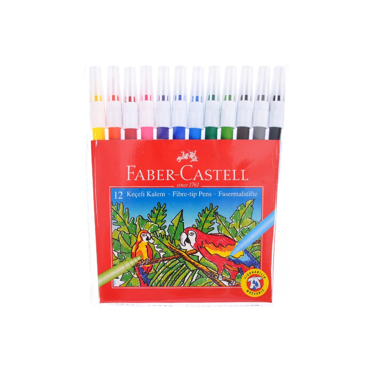 Faber Castell 12 Renk Yıkanabilir Keçeli Kalem / 5067155130