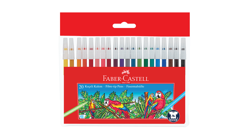 Faber Castell 20 Renk Keçeli Okul Boya Kalemi / 506715512