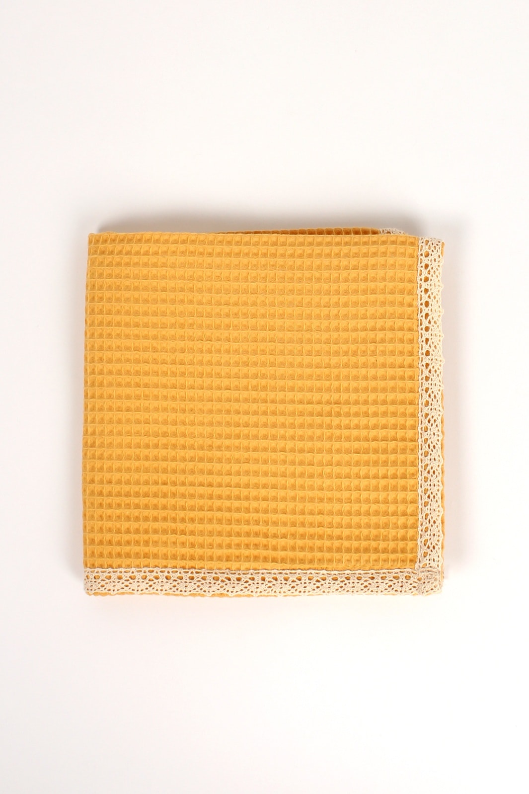 SoftLace Dantelli Waffle Havlu | Mutfak Bezi | Şık ve Zarif Tasarım | 50x70cm