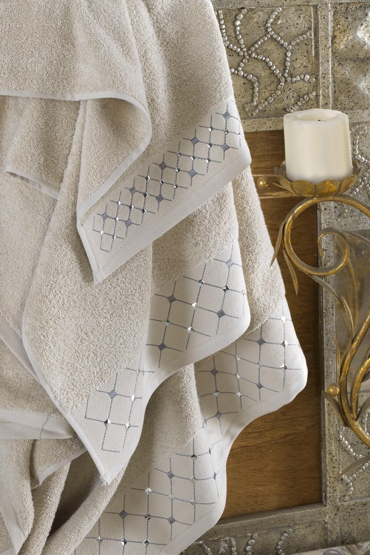 %100 Pamuklu 3 Parça Georgio Banyo Havlu Seti | Hamam Takımı | Çeyiz Seti
