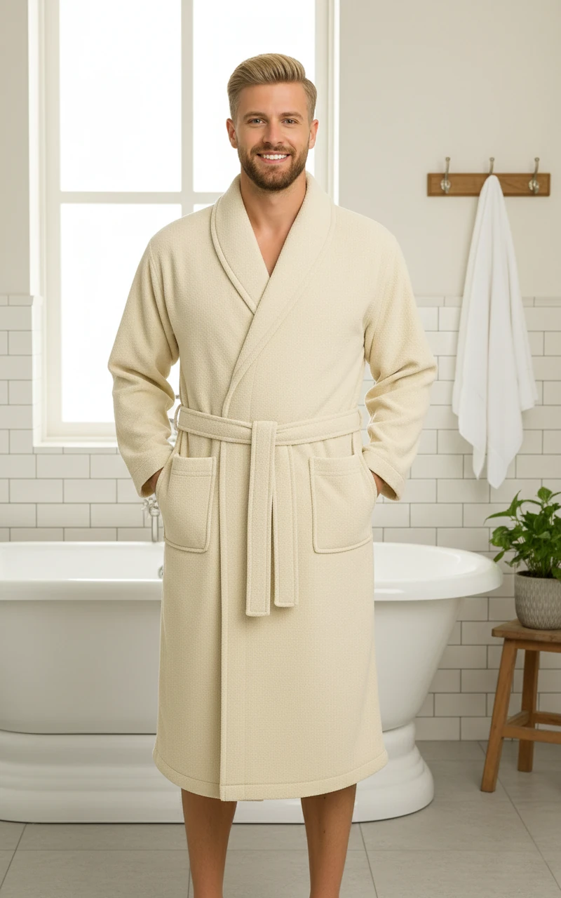 Alex  Erkek Bornoz | Bej