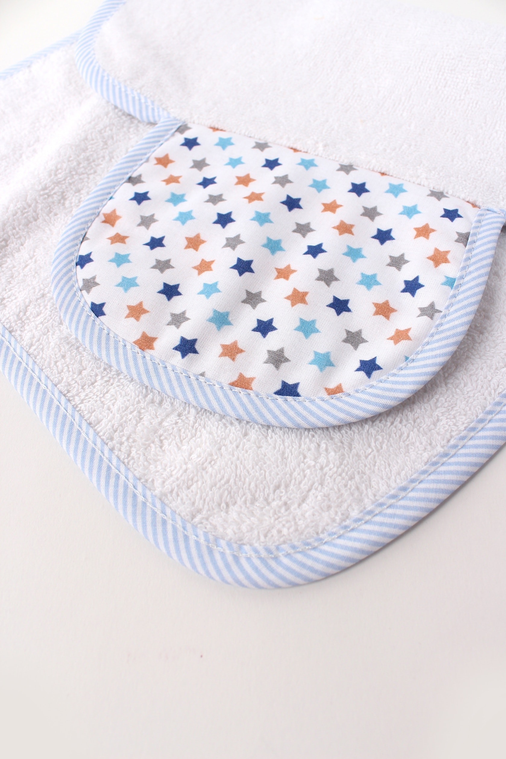  NEW BABY3 | 2-4 YAŞ Nefes Alan Sırt Bezi %100 Pamuklu, Kreş ve Oyun Zamanı Havlu Sırtlık